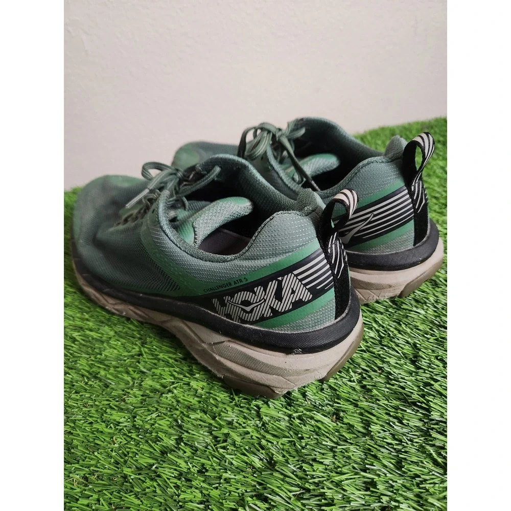 Hoka One One Challenger ATR 5 Mens 10 Green Trail Running Shoes Sneakers